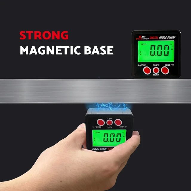 Alt view image 4 of 7 - Digital Angle Finder, Magnetic with Case & Backlit LCD