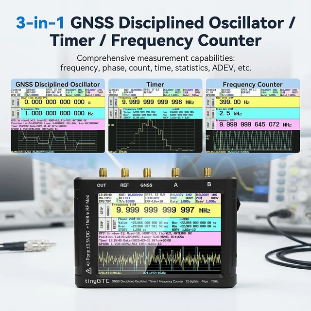 Alt view image 2 of 7 - TinyGTC 7GHz ZC407 Frequency Counter with GPSDO, 40ps Resolution