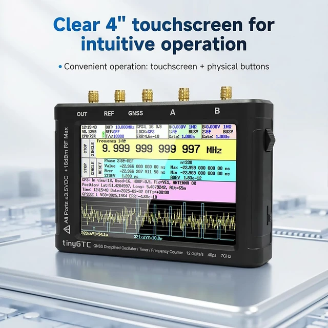 Alt view image 4 of 7 - TinyGTC 7GHz ZC407 Frequency Counter with GPSDO, 40ps Resolution