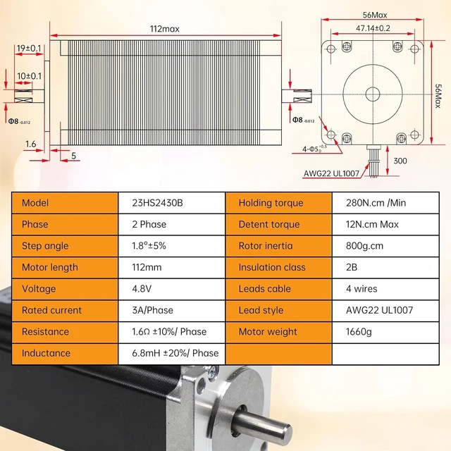 Alt view image 5 of 7 - 3-Axis Nema 23 Stepper Motor Driver Kit, USB Mach3 CNC Controller, 2.8Nm