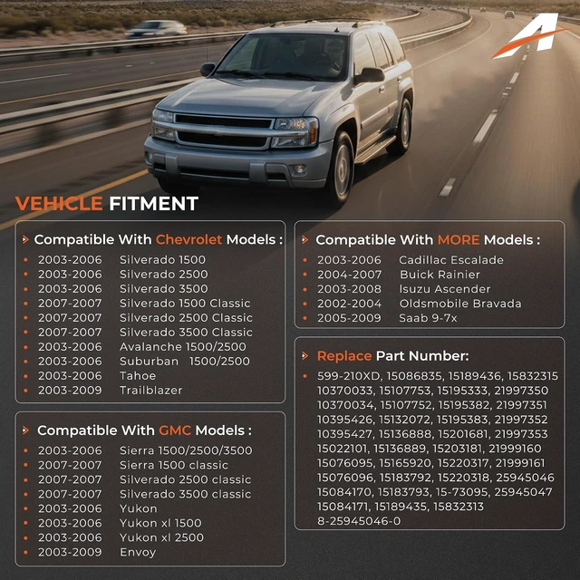 Alt view image 2 of 7 - 599-210XD Climate Control Module for Chevy Silverado & GMC Sierra 2003-2007