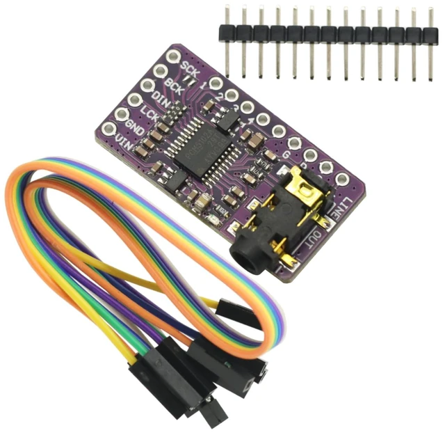 Alt view image 3 of 7 - 2-Pack PCM5102 I2S DAC Decoder Board, Stereo Digital to Analog Audio for Raspberry Pi