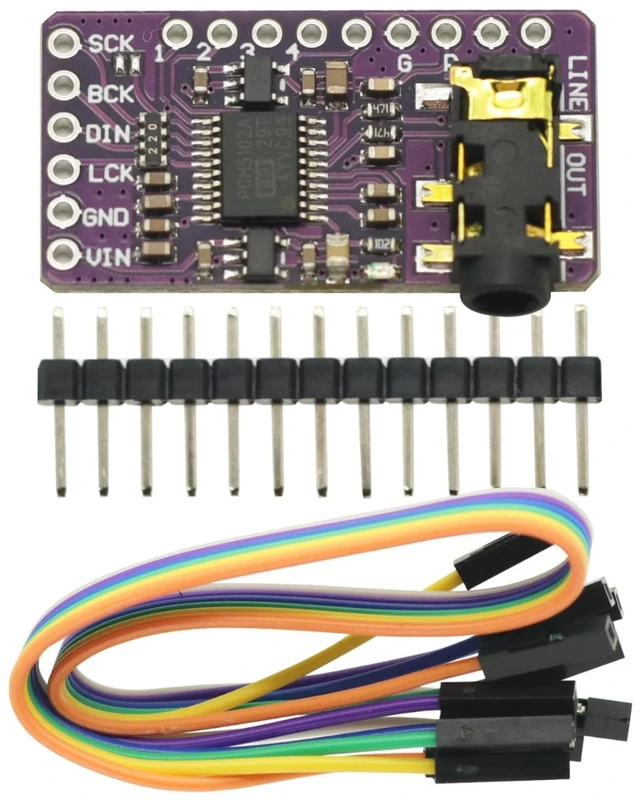 Alt view image 4 of 7 - 2-Pack PCM5102 I2S DAC Decoder Board, Stereo Digital to Analog Audio for Raspberry Pi