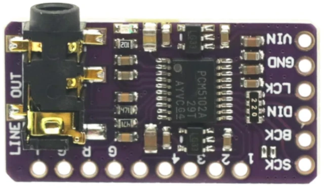 Alt view image 5 of 7 - 2-Pack PCM5102 I2S DAC Decoder Board, Stereo Digital to Analog Audio for Raspberry Pi