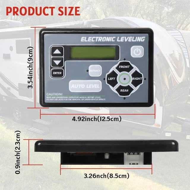 Alt view image 5 of 6 - RV Auto Leveling Touchpad for Lippert 5th Wheel & Travel Trailer, Ground Control TT Replacement (421484)