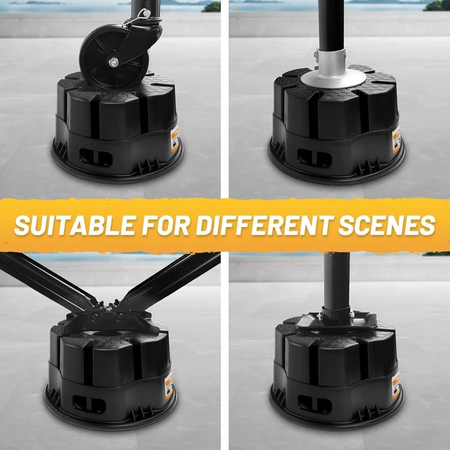 Alt view image 4 of 7 - 4-Pack 6" RV Trailer Jack Blocks with Bag, Camper Stabilizer for Tongue Jack & 5th Wheel