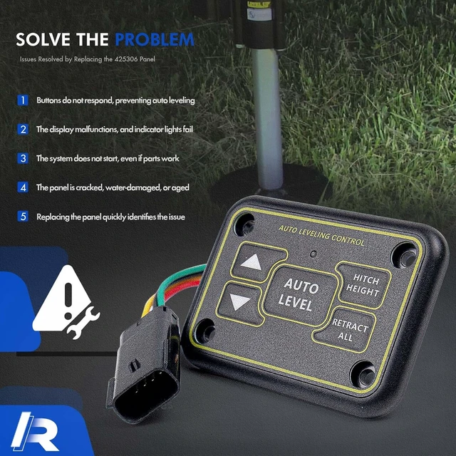 Alt view image 7 of 7 - 425306 Quick Level Touch Panel Assembly for RV Auto Leveling