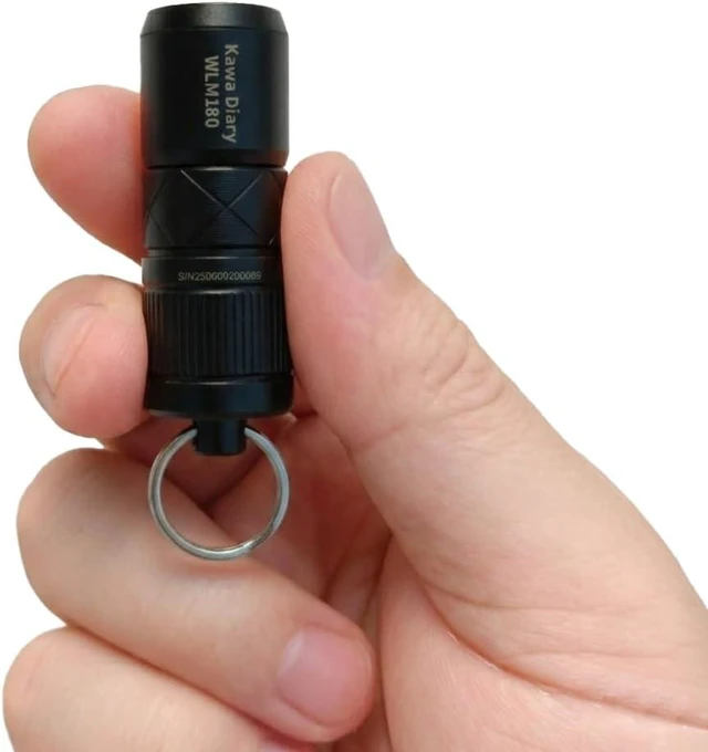 Main image of WLM180 Zoomable EDC Keychain Flashlight, USB-C Rechargeable, 130 Lumen with Magnetic Base, IP54
