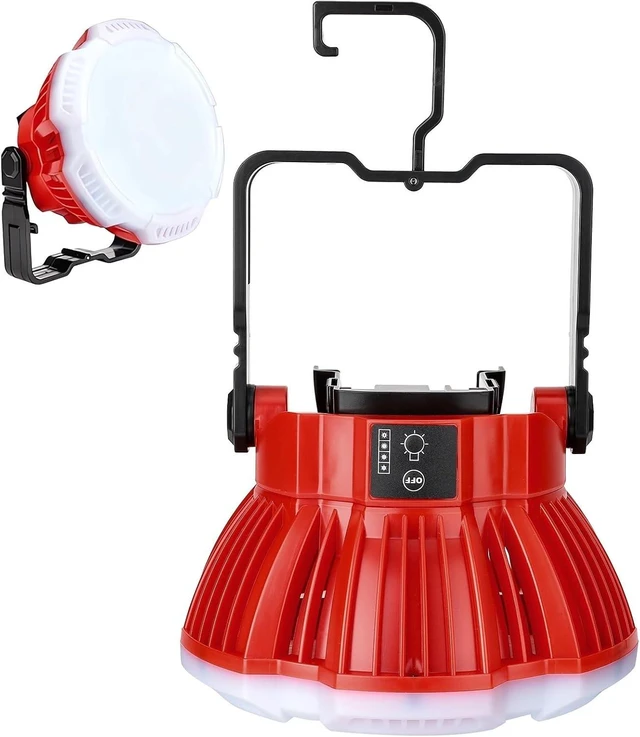 Main image of 2400LM LED Camping Lantern, Compatible with Milwaukee M18 18V Battery, 3 Brightness, No Battery