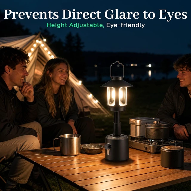 Alt view image 3 of 7 - Rechargeable Telescopic Camping Lantern, 8000mAh