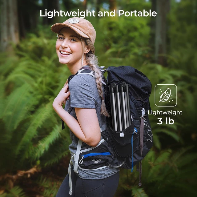 Alt view image 3 of 7 - Smart Rechargeable RGB Camping Light, 53" Foldable Ambient
