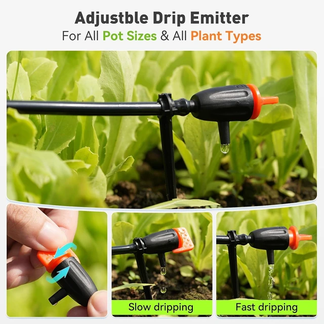 Alt view image 4 of 7 - Automatic Plant Waterer, IP54 Waterproof Drip Irrigation Kit, Battery Powered, Waters 10-15 Plants