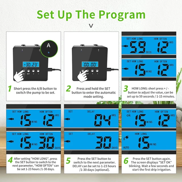 Alt view image 4 of 7 - Auto Drip Irrigation Kit with Programmable Timer for up to 20 Indoor Plants