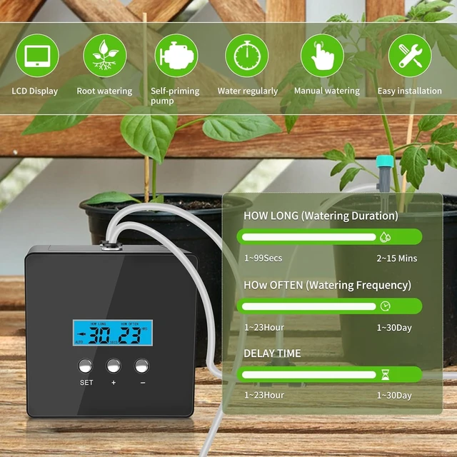 Alt view image 2 of 7 - DIY Automatic Drip Irrigation System with Self-Priming Pump & Programmable Timer