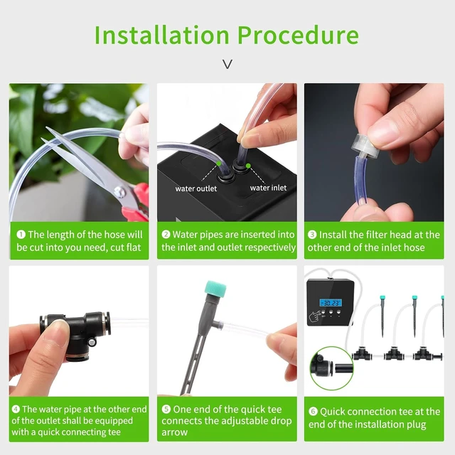 Alt view image 6 of 7 - DIY Automatic Drip Irrigation System with Self-Priming Pump & Programmable Timer