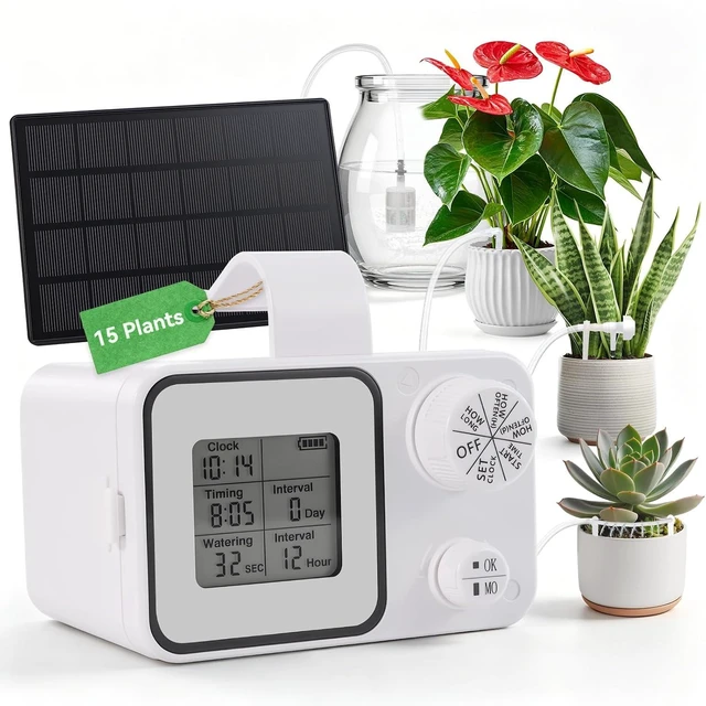 Main image of Solar Automatic Drip Irrigation Kit for 15 Plants