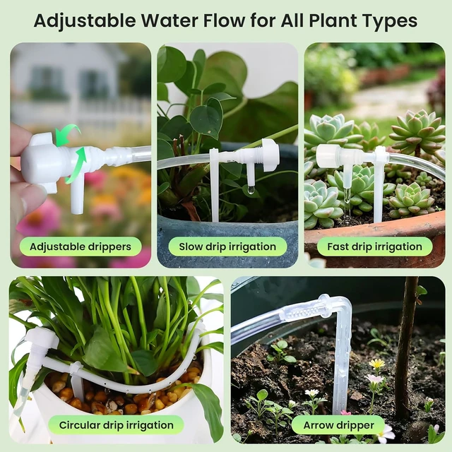 Alt view image 4 of 7 - Solar Automatic Drip Irrigation Kit for 15 Plants