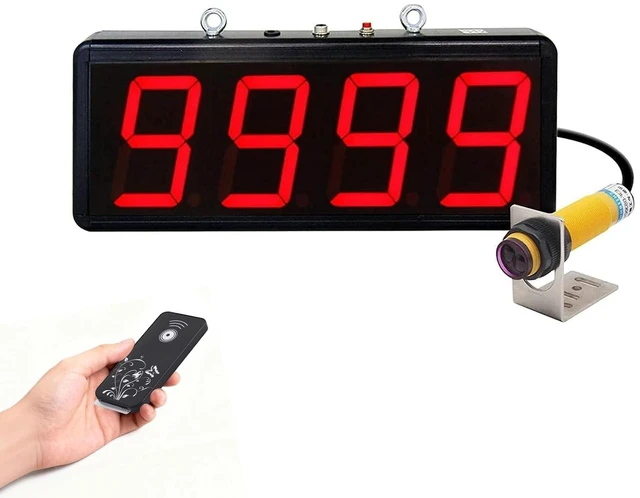 Main image of 4" Digital LED Counter, 9999 IR Sensor for Conveyor Belt Counting