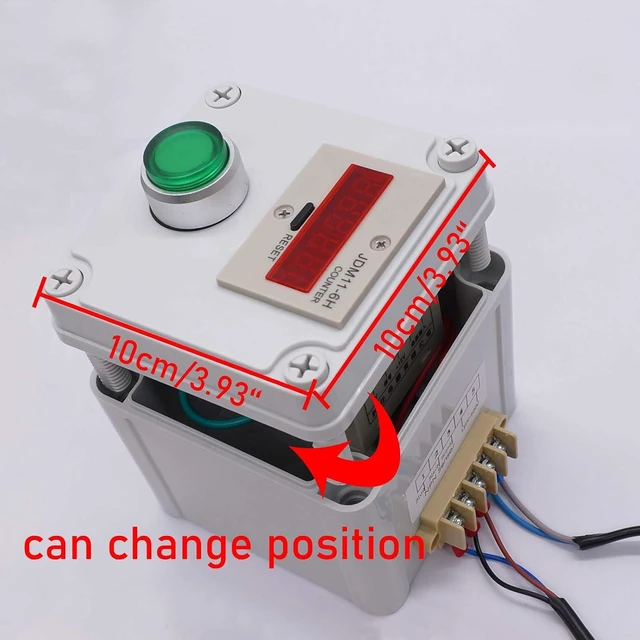 Alt view image 5 of 6 - Infrared Wireless Visitor Counter, 6-Digit LED, 2m Distance NPN Photoelectric Sensor