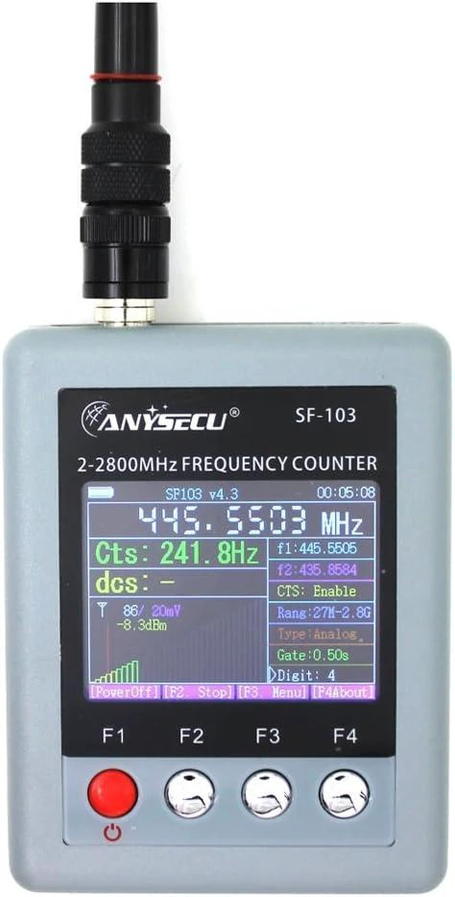 Main image of Portable Frequency Counter, 2MHz-2.8GHz for Two-Way Radio (SF-103)