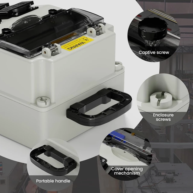 Alt view image 6 of 7 - 110V 63A Power Distribution Box with Circuit Breaker