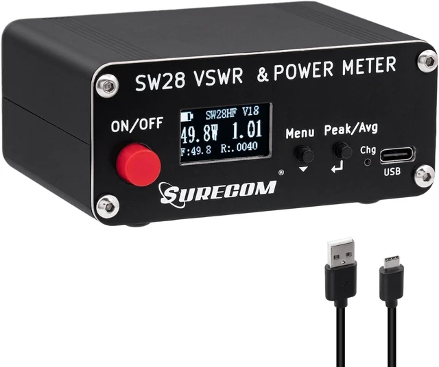Main image of Surecom SW-28HF SWR Meter, 1.5-60MHz 120W for HF Ham & CB Radio