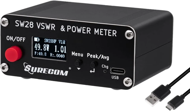 Alt view image 7 of 7 - Surecom SW-28HF SWR Meter, 1.5-60MHz 120W for HF Ham & CB Radio