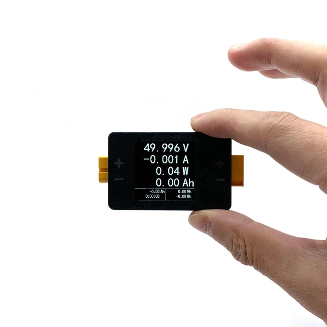 Alt view image 2 of 7 - 8-150V 25A Power Meter with XT60 Interface & LCD Display