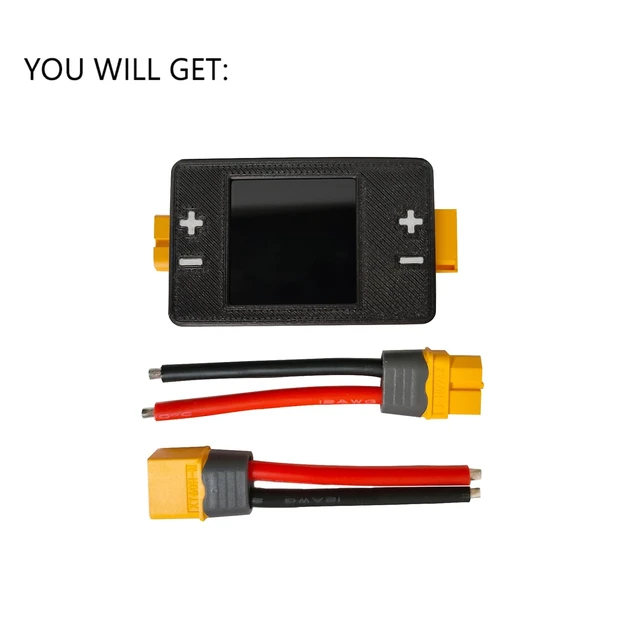 Alt view image 7 of 7 - 8-150V 25A Power Meter with XT60 Interface & LCD Display