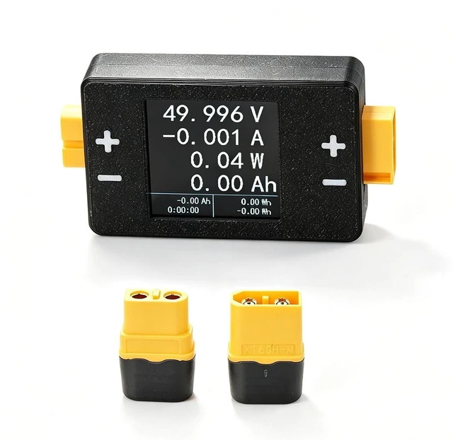 Main image of Digital Power Meter, 8-150V 25A/50A Battery Tester for XT60, RC LiPo Discharge Monitor
