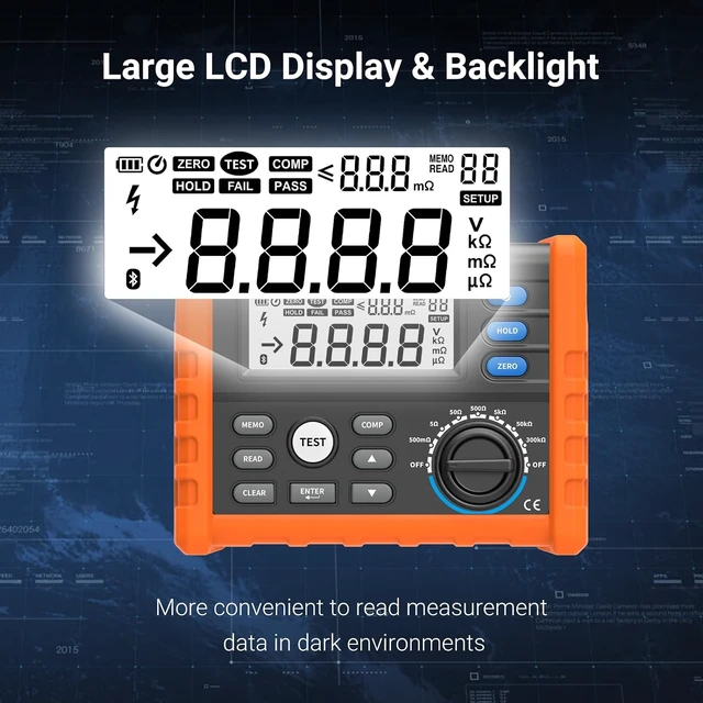 Alt view image 3 of 7 - 7-Gear DC Low Resistance Milliohmmeter, 4-Wire Measurement