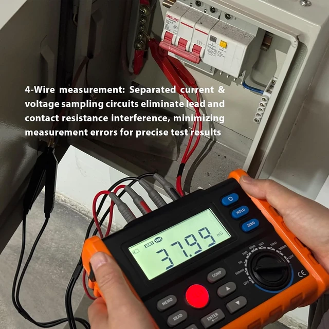 Alt view image 5 of 7 - 7-Gear DC Low Resistance Milliohmmeter, 4-Wire Measurement