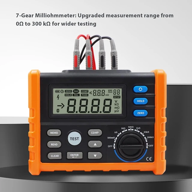 Alt view image 4 of 7 - 7-Gear DC Low Resistance Milliohmmeter, 4-Wire Measurement