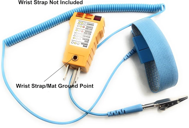 Alt view image 3 of 4 - SP-101 ESD Ground Checker with Wrist Strap Jack & Outlet Tester