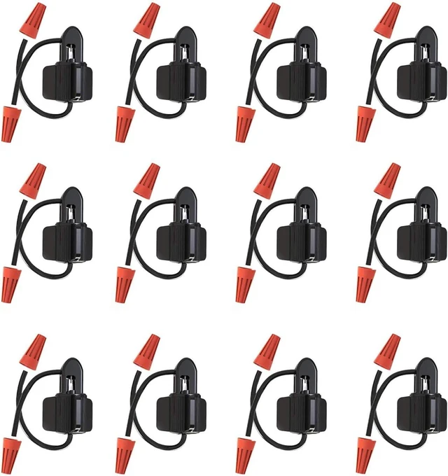 Main image of 12-Pack Low Voltage Cable Connectors, Twist Lock with Screw Terminals for Landscape Lighting