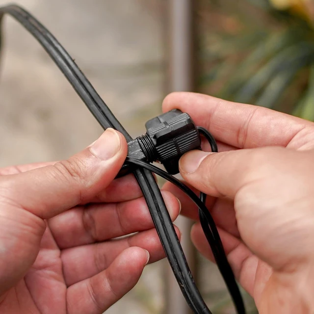 Alt view image 6 of 6 - 12-Pack Low Voltage Cable Connectors, Twist Lock with Screw Terminals for Landscape Lighting