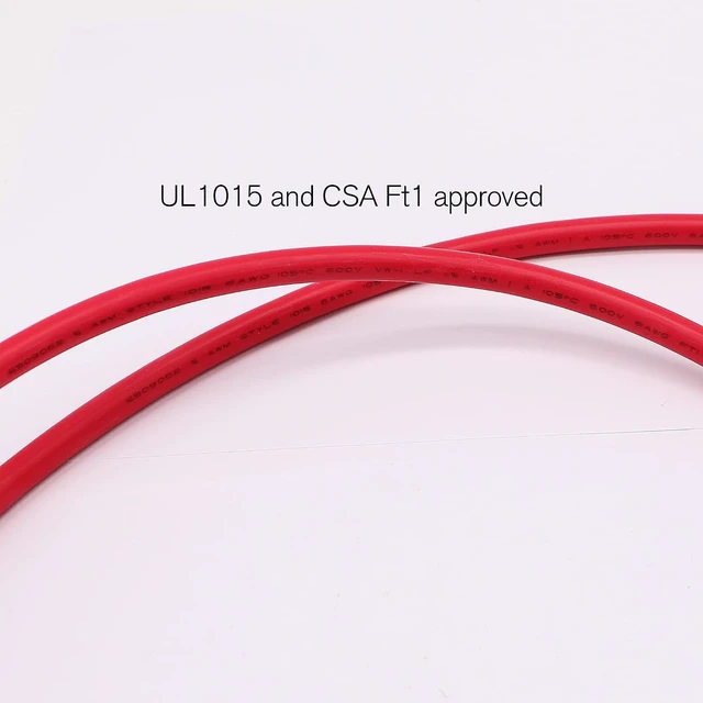 Alt view image 3 of 7 - 13.1FT 6 AWG OFC Battery Cable, Tinned Oxygen-Free Copper