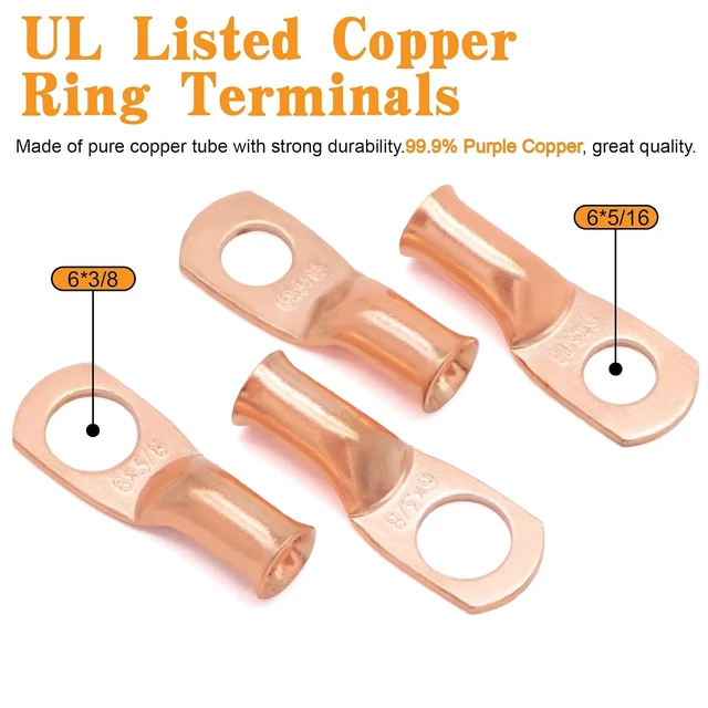 Alt view image 5 of 7 - 13.1FT 6 AWG OFC Battery Cable, Tinned Oxygen-Free Copper