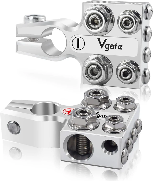 Main image of 12-Way Battery Terminal Connector, 8AWG to 4/0 Gauge, Positive & Negative for SAE/DIN/EN Post