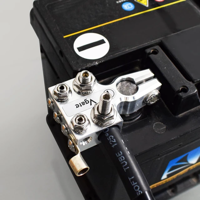 Alt view image 6 of 7 - 12-Way Battery Terminal Connector, 8AWG to 4/0 Gauge, Positive & Negative for SAE/DIN/EN Post