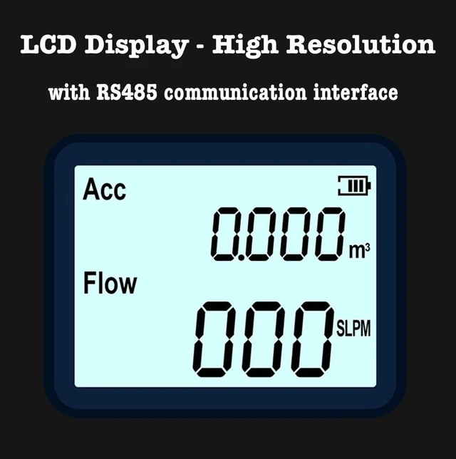 Alt view image 4 of 7 - MF5706 Digital Gas Flow Meter, 0-20L/min Mass Air Flow for Nitrogen, Oxygen & Compressed Air