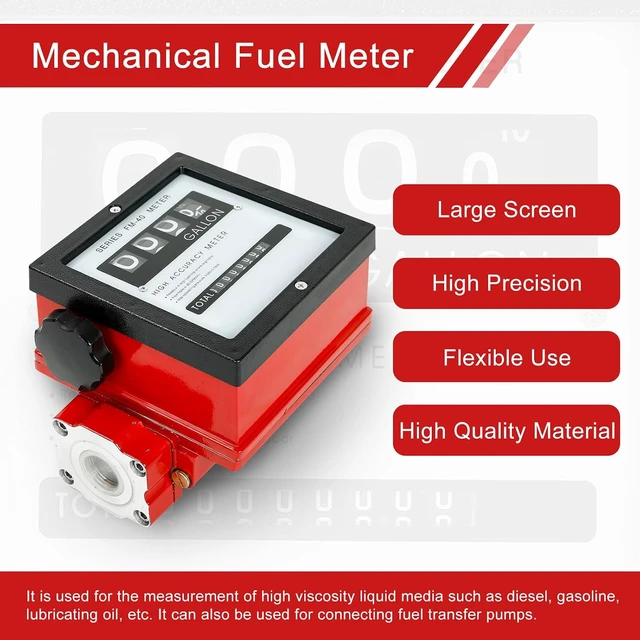 Alt view image 2 of 7 - 1-1/2" Aluminum Mechanical Fuel Flow Meter