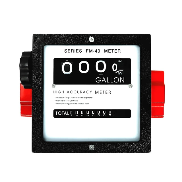 Alt view image 5 of 7 - 1-1/2" Aluminum Mechanical Fuel Flow Meter