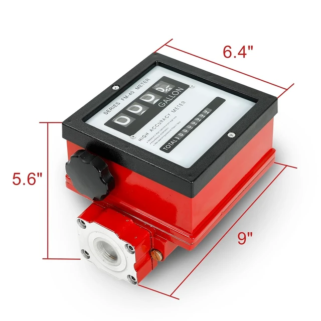 Alt view image 4 of 7 - 1-1/2" Aluminum Mechanical Fuel Flow Meter