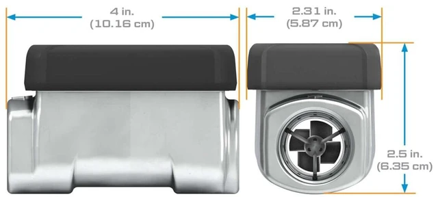 Alt view image 3 of 6 - 01A Series Turbine Fuel Flow Meter, Aluminum, 3-30 GPM, Battery Digital Display