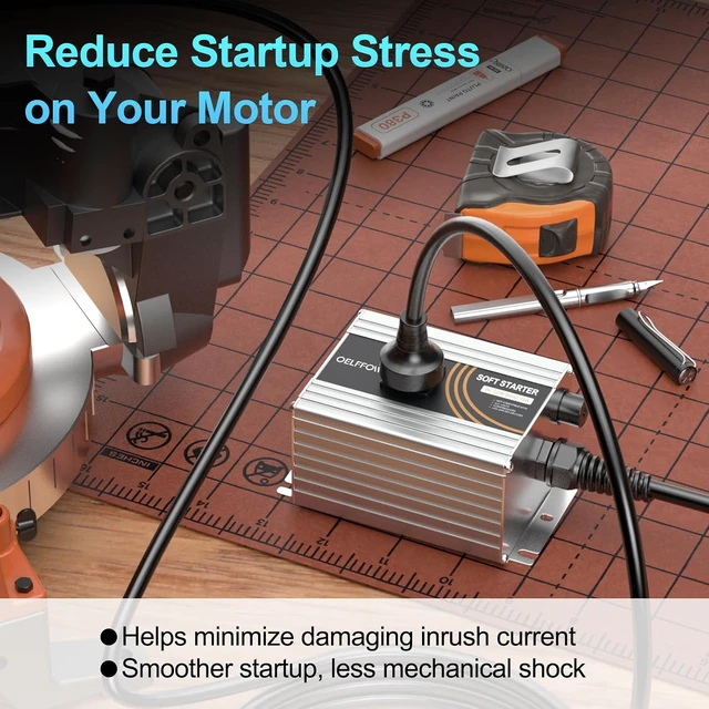 Alt view image 2 of 7 - 120V 15A Soft Starter for Universal-Motor Power Tools, Adjustable