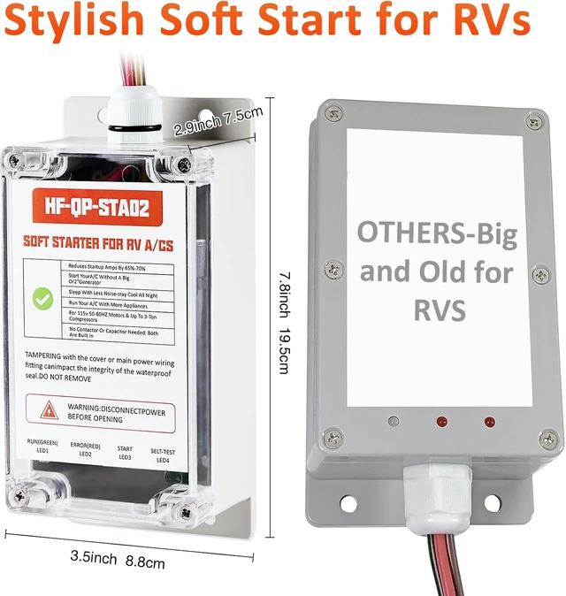 Alt view image 6 of 7 - RV AC Soft Start, Reduces Startup Current up to 75%, IP65 Waterproof, DIY Install