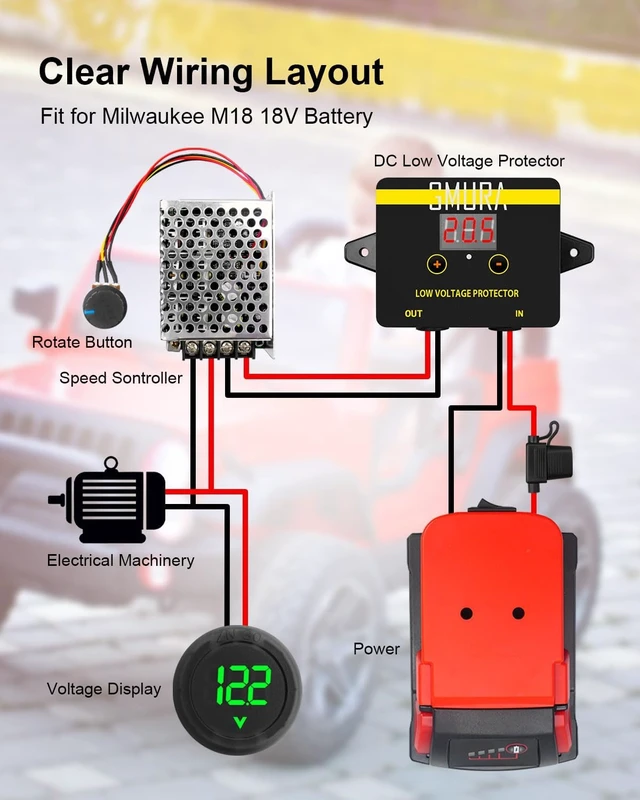 Alt view image 6 of 6 - Battery Adapter Kit for Power Wheels, Milwaukee 18V & 20V