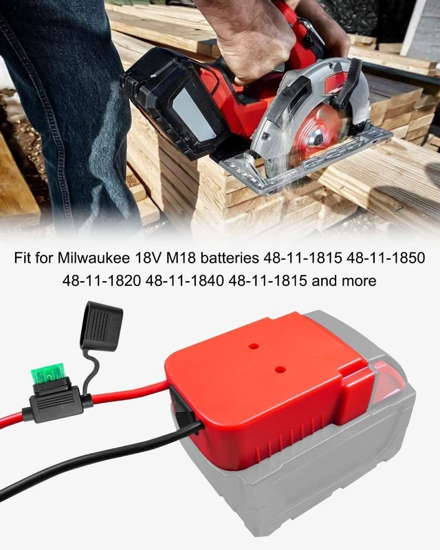 Alt view image 2 of 7 - Power Wheel Adapter Kit for Milwaukee M18 18V Battery