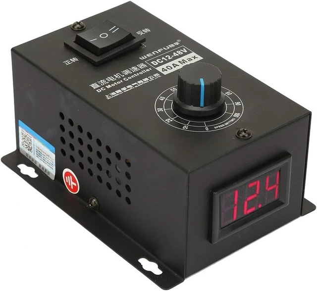 Alt view image 6 of 7 - 12V-48V 40A 1200W PWM DC Motor Speed Controller with LED Display, Forward/Reverse